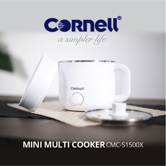 Cornell 1.5L Mini Multi Cooker with Steam Tray