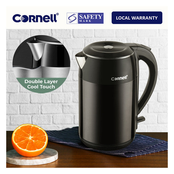 Cornell 1.8L Cool Touch Stainless Steel Kettle
