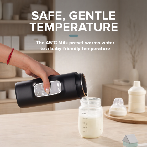 Cornell Portable Kettle 550ml, Leak Proof Design, Stainless Steel Travel Kettle Black