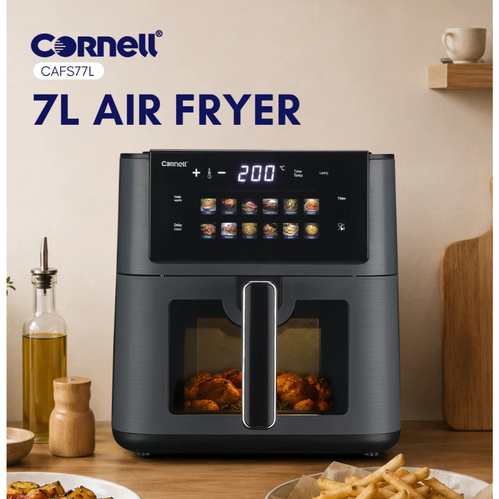 Cornell New 7.0L Large Digital Air Fryer With Visible Window