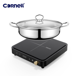 Cornell Induction Cooker 2000W with Premium Stainless Steel Pot CICS501BK