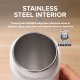 Cornell Portable Kettle 550ml, Leak Proof Design, Stainless Steel Travel Kettle Black