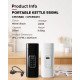Cornell Portable Kettle 550ml, Leak Proof Design, Stainless Steel Travel Kettle Black