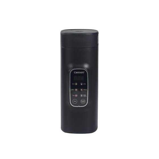 Cornell Portable Kettle 550ml, Leak Proof Design, Stainless Steel Travel Kettle Black