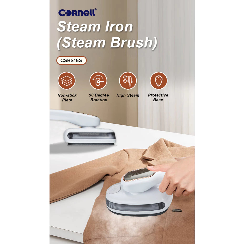 Cornell 2in1 Portable Steam Iron & Travel Garment Steamer with Rotatable Ironing Panel
