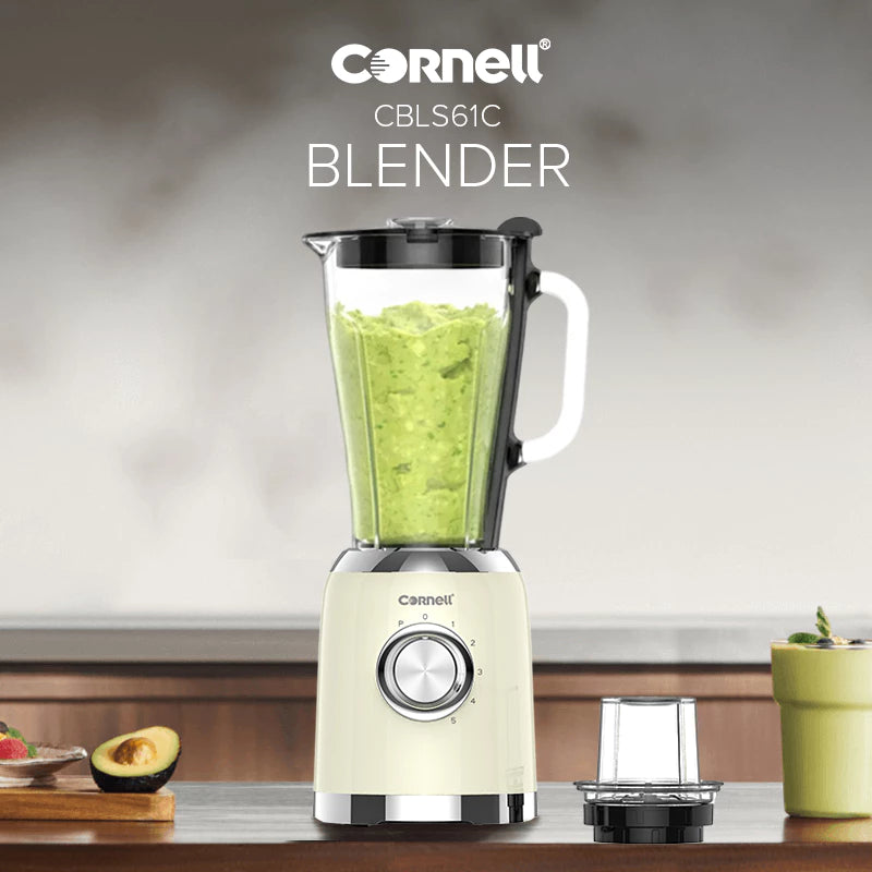 Cornell 1.5L Glass Jug Blender with Grinder High Speed Mixer in 600 Watt
